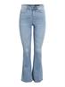 NMSALLIE HW FLARE JEAN VI162LB FWD NOOS light blue denim
