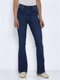 NMSALLIE HW SK FLARED VI021MB NOOS medium blue denim