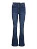NMSALLIE HW SK FLARED VI021MB NOOS medium blue denim