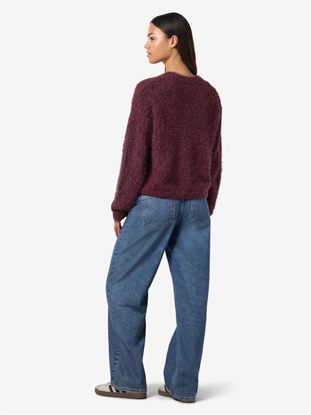NMSASSY L/S O-NECK KNIT FWD NOOS windsor wine