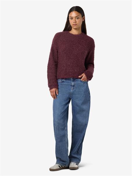NMSASSY L/S O-NECK KNIT FWD NOOS windsor wine