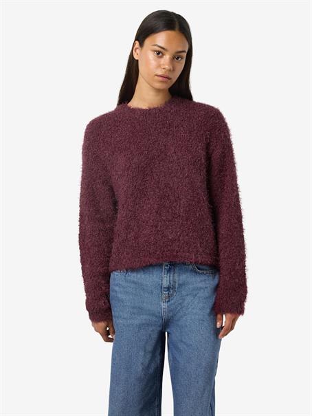 NMSASSY L/S O-NECK KNIT FWD NOOS windsor wine