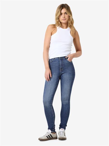 NMSATTY HW SKINNY JEANS AZ347MB NOOS medium blue denim