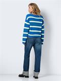 NMSERENA L/S BOATNECK KNIT FWD DD dutch blue