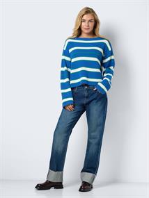 NMSERENA L/S BOATNECK KNIT FWD DD dutch blue