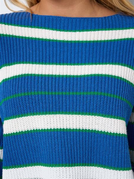 NMSERENA L/S BOATNECK KNIT FWD DD dutch blue