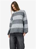 NMSUTTON L/S OVERSIZED KNIT FWD NOOS light grey melange
