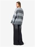 NMSUTTON L/S OVERSIZED KNIT FWD NOOS light grey melange