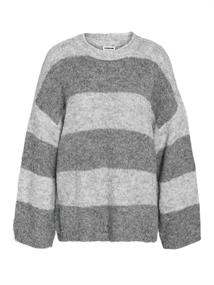 NMSUTTON L/S OVERSIZED KNIT FWD NOOS light grey melange