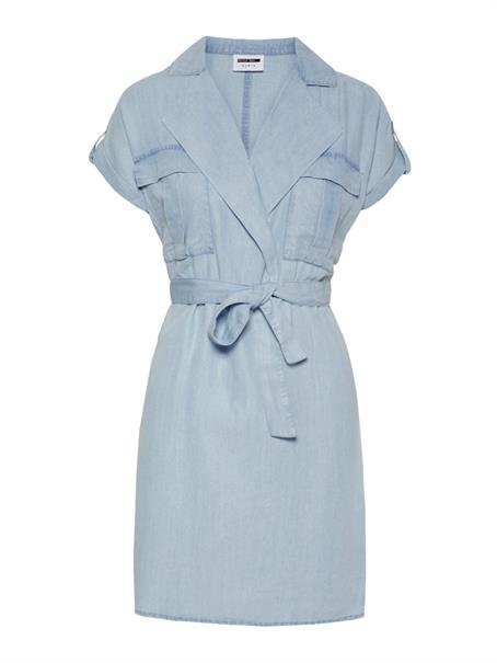 NMVERA S/S ENDI TENCEL DRESS FWD S* light blue denim