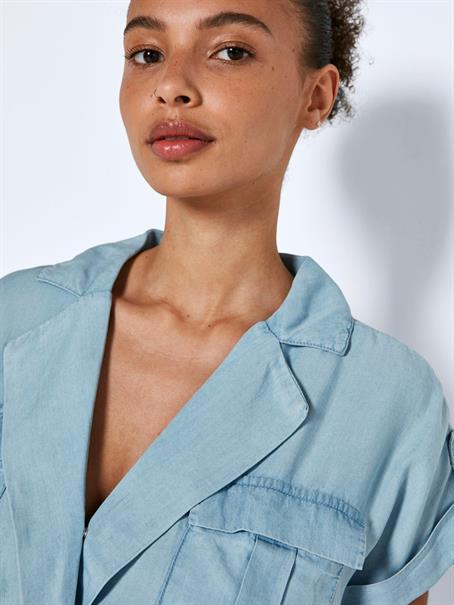 NMVERA S/S ENDI TENCEL DRESS FWD S* light blue denim