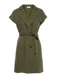 NMVERA S/S ENDI TENCEL DRESS FWD S* olive night