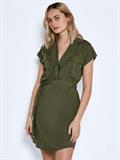 NMVERA S/S ENDI TENCEL DRESS FWD S* olive night