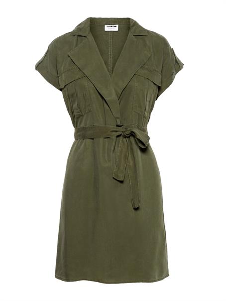 NMVERA S/S ENDI TENCEL DRESS FWD S* olive night