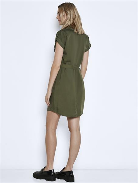 NMVERA S/S ENDI TENCEL DRESS FWD S* olive night
