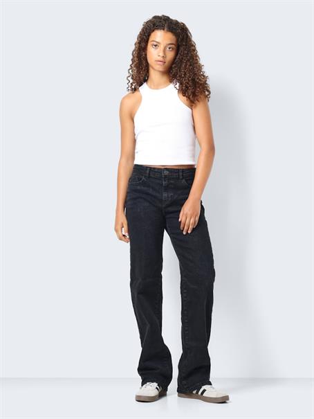 NMYOLANDA NW WIDE JEANS BLACK FWD NOOS black denim