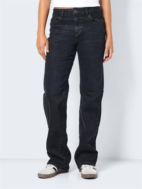 NMYOLANDA NW WIDE JEANS BLACK FWD NOOS black denim