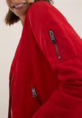 Nylon-Look Blouson fiery red