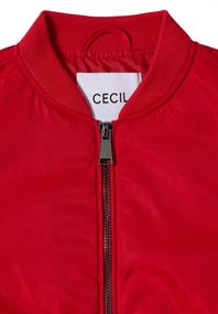 Nylon-Look Blouson fiery red
