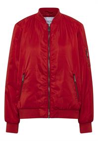 Nylon-Look Blouson fiery red