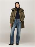 NYLON MIX PADDED PARKA army green