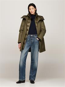 NYLON MIX PADDED PARKA army green