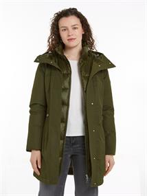 NYLON MIX PADDED PARKA army green