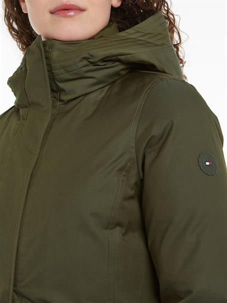 NYLON MIX PADDED PARKA army green