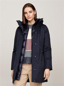 NYLON MIX PADDED PARKA desert sky