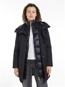NYLON MIX PADDED PARKA desert sky