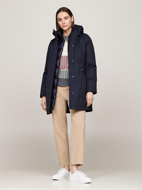 NYLON MIX PADDED PARKA desert sky