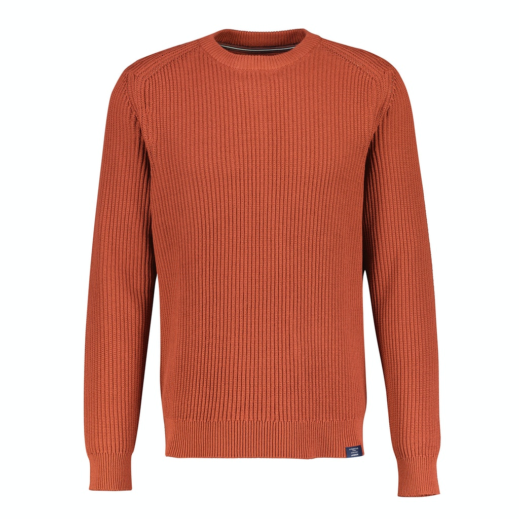 Lerros Herren Pullover 2295023 Rusty Red - in jeans