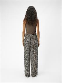 OBJALBA LISA WIDE PANT PRINT NOOS humus