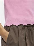 OBJALY RE S/S BOATNECK KNIT TOP 145 begonia pink