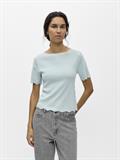 OBJALY RE S/S BOATNECK KNIT TOP 145 winter sky