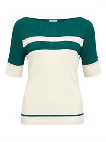 OBJAMELY S/S RE KNIT PULLOVER 144 botanical garden