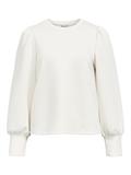 OBJANDREA RE L/S O-NECK SWEAT NOOS white sand