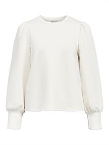 OBJANDREA RE L/S O-NECK SWEAT NOOS white sand