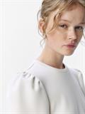 OBJANDREA RE L/S O-NECK TOP NOOS white sand