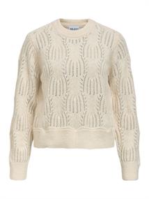 OBJARONA L/S RE KNIT PULLOVER 146 birch