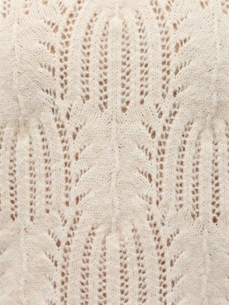 OBJARONA L/S RE KNIT PULLOVER 146 birch