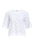 OBJAVA 2/4 LO O-NECK TOP NOOS white