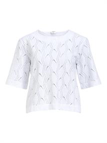 OBJAVA 2/4 LO O-NECK TOP NOOS white
