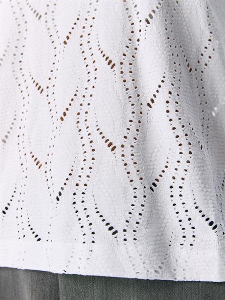 OBJAVA 2/4 LO O-NECK TOP NOOS white