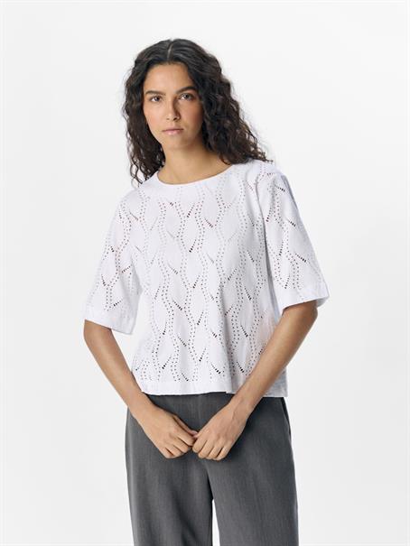 OBJAVA 2/4 LO O-NECK TOP NOOS white