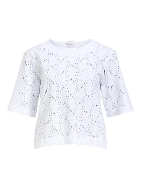 OBJAVA 2/4 LO O-NECK TOP NOOS white