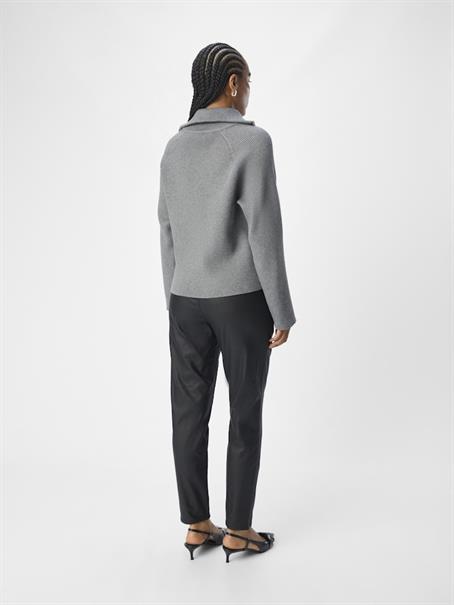 OBJBELLE LISA COATED PANT NOOS black