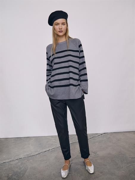 OBJBELLE LISA COATED PANT NOOS black