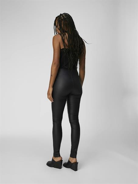 OBJBELLE MW COATED LEGGINGS NOOS black