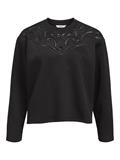 OBJBETZY L/S LO PULLOVER E AW FAIR 24 black